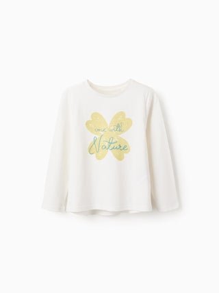 T-shirt à Manches Longues en Coton