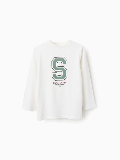 T-shirt à Manches Longues en Coton - Kiabi
