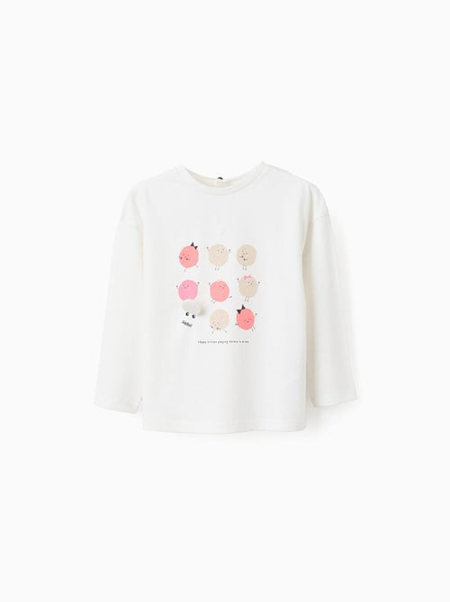 T-Shirt à Manches Longues en Coton Circle - Kiabi