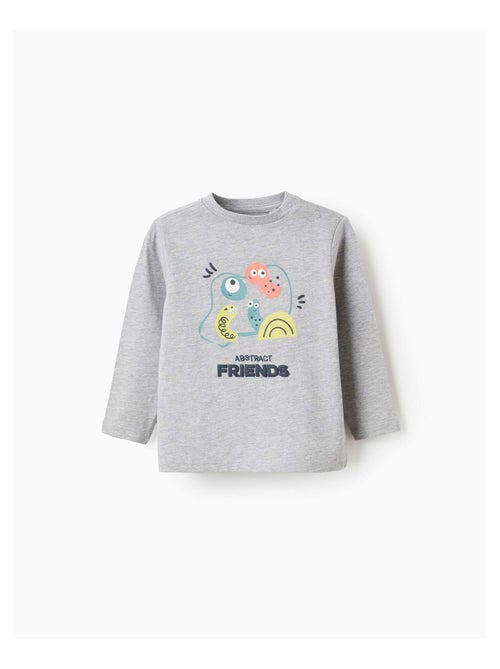 T-Shirt à Manches Longues en Coton Dot - Kiabi