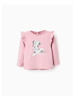 T-Shirt à Manches Longues en Coton Minnie