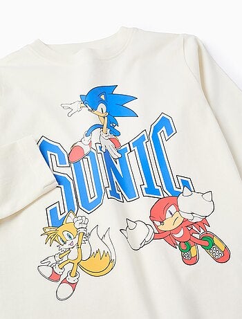 T-Shirt à Manches Longues en Coton Sonic