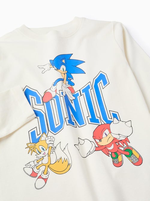T-Shirt à Manches Longues en Coton Sonic - Kiabi