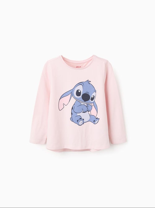 T-Shirt à Manches Longues en Coton Stitch - Kiabi