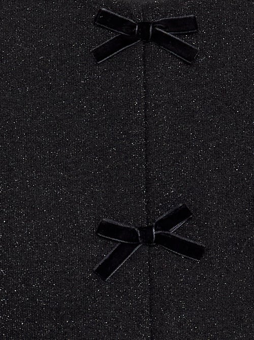 T-shirt à manches longues en maille brillante avec nœuds - Kiabi T-shirt à manches longues en maille brillante avec nœuds - Kiabi