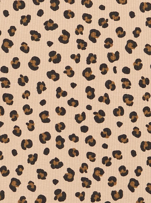 T-shirt à manches longues en maille côtelée - Kiabi