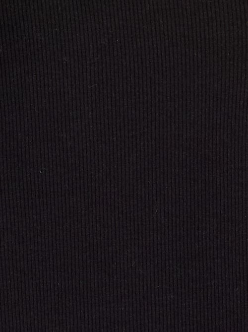T-shirt à manches longues en maille côtelée - Kiabi T-shirt à manches longues en maille côtelée - Kiabi