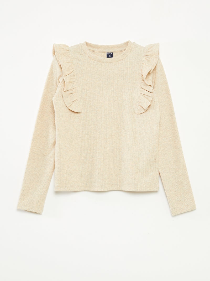 T-shirt Manches Longues Garçon/fille - Coupe Ample, Volants, Coton Doux - Imprimé Décontracté Pour école Ou Loisirs