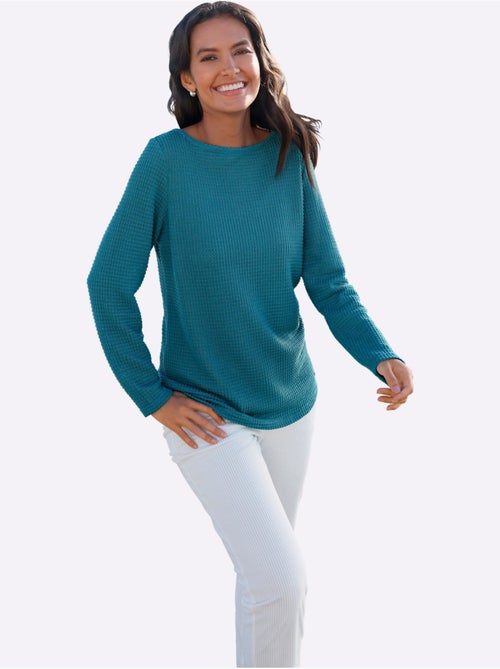 T-shirt à Manches Longues Encolure En U Féminine - Taille Standard - Witt - Kiabi T-shirt à Manches Longues Encolure En U Féminine - Taille Standard - Witt - Kiabi