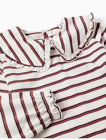 T-shirt à manches longues et à rayures