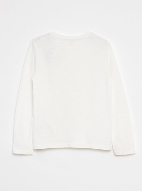 T-shirt à manches longues et col tunisien - Kiabi T-shirt à manches longues et col tunisien - Kiabi