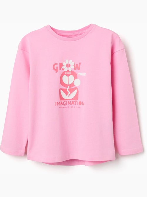 T-shirt à manches longues et imprimé Imagination - Kiabi