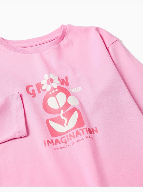 T-shirt à manches longues et imprimé Imagination - Kiabi