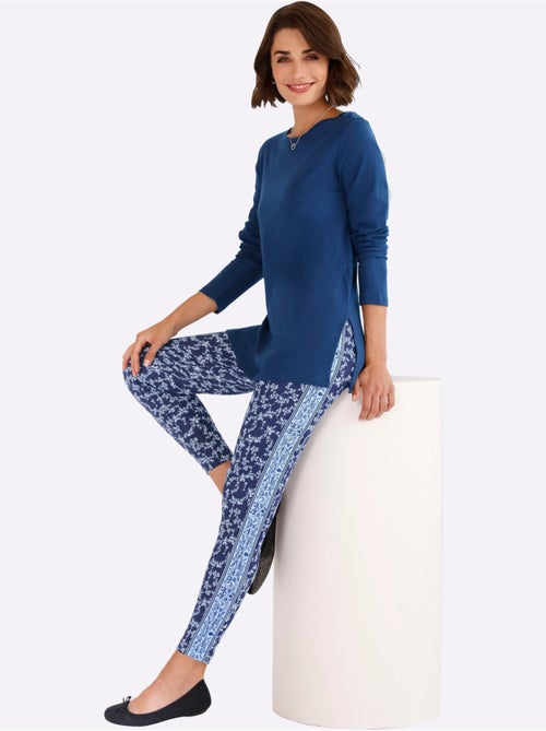 T-shirt à Manches Longues Hautes Fentes Latérales Originales - Taille Standard - Moda Vilona - Kiabi