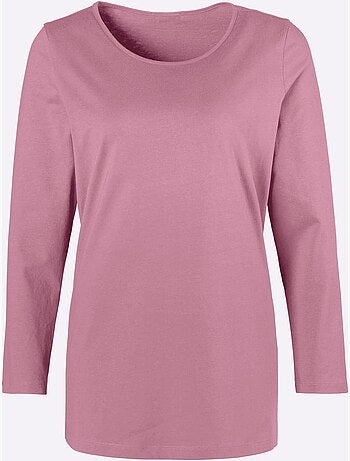 T-shirt à Manches Longues Hautes Fentes Latérales Originales - Taille Standard - Moda Vilona