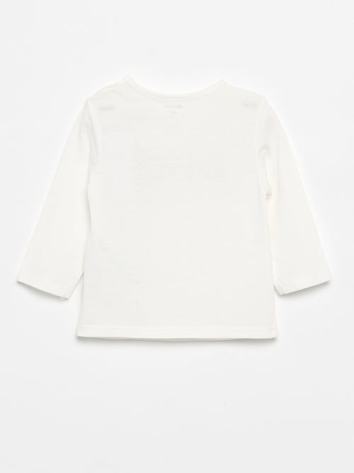 T-shirt à manches longues imprimé - Kiabi