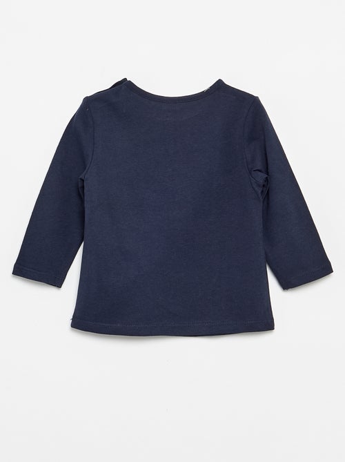 T-shirt à manches longues imprimé - Kiabi
