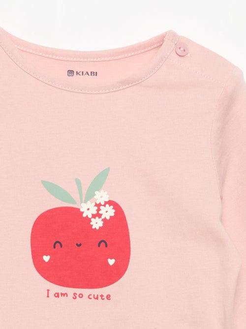 T-shirt à manches longues imprimé - Kiabi