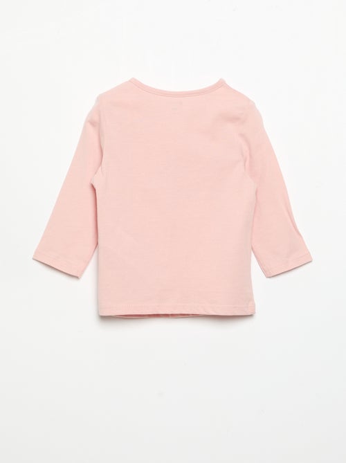 T-shirt à manches longues imprimé - Kiabi