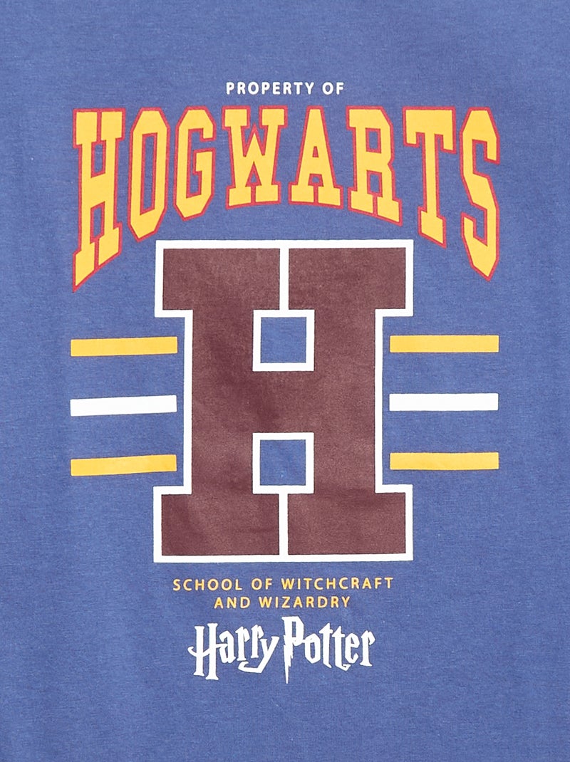 T-shirt à manches longues imprimé 'Harry Potter' Bleu - Kiabi