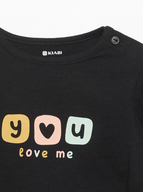 T-shirt à manches longues imprimé - Kiabi