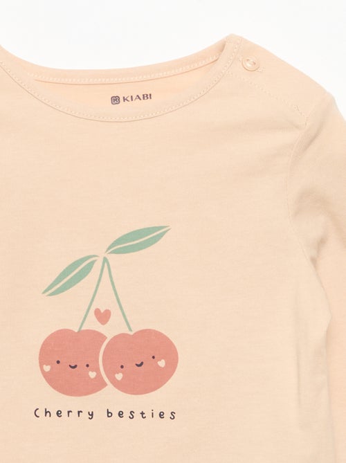 T-shirt à manches longues imprimé - Kiabi