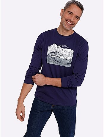 T-shirt à manches longues jersey fin - moda vilona