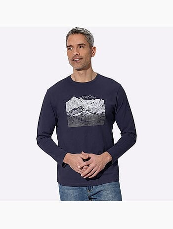 T-shirt à manches longues jersey fin - moda vilona