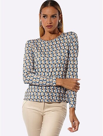 T-shirt à Manches Longues Jersey Fin - Taille Standard - Helline