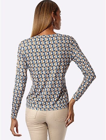 T-shirt à Manches Longues Jersey Fin - Taille Standard - Helline