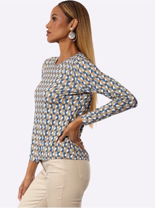 T-shirt à Manches Longues Jersey Fin - Taille Standard - Helline - Kiabi T-shirt à Manches Longues Jersey Fin - Taille Standard - Helline - Kiabi