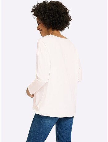 T-shirt à Manches Longues Jersey Fin - Taille Standard - Helline