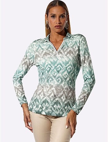 T-shirt à Manches Longues Jersey Fin - Taille Standard - Helline