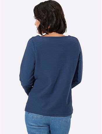T-shirt à Manches Longues Jersey Jacquard - Taille Standard - Witt