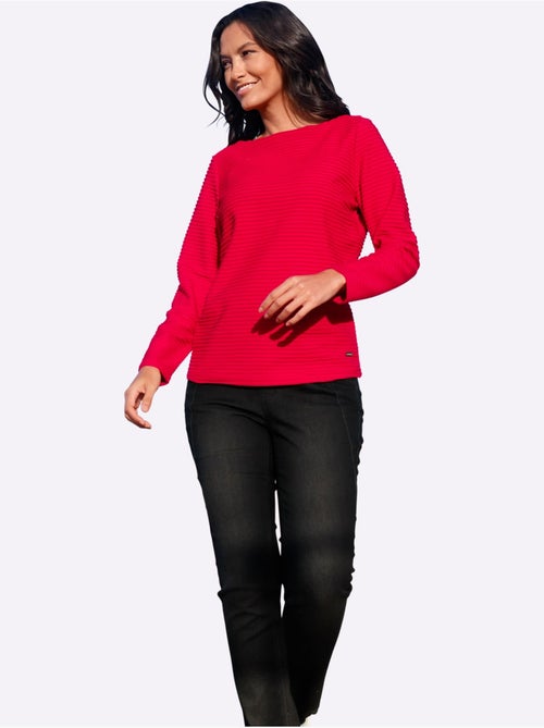 T-shirt à Manches Longues Jersey Jacquard - Taille Standard - Witt - Kiabi T-shirt à Manches Longues Jersey Jacquard - Taille Standard - Witt - Kiabi