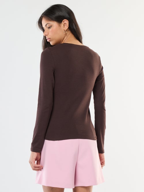 T-shirt à manches longues - Kiabi