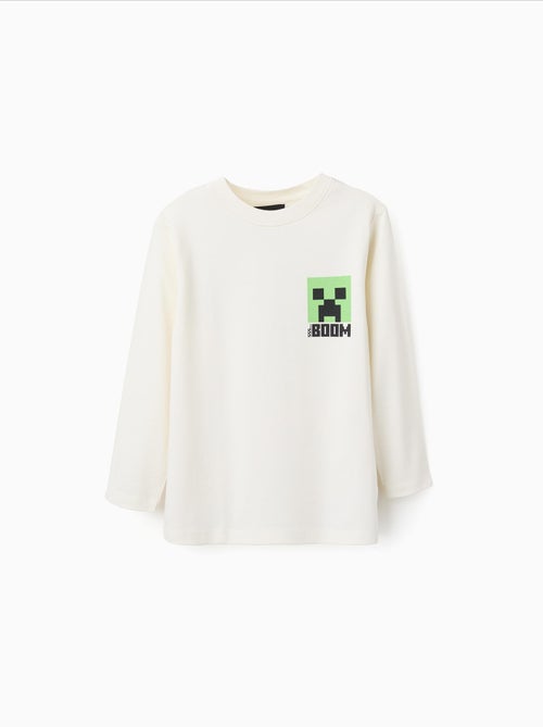 T-Shirt à Manches Longues Minecraft - Kiabi