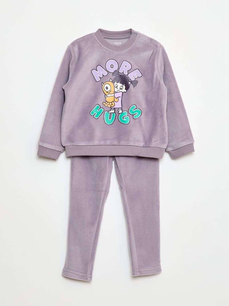 T-shirt à manches longues 'Monstres & Cie' 'Disney' Violet - Kiabi