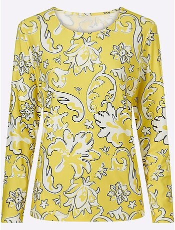 T-shirt à Manches Longues Motif Coloré - Taille Standard - Helline