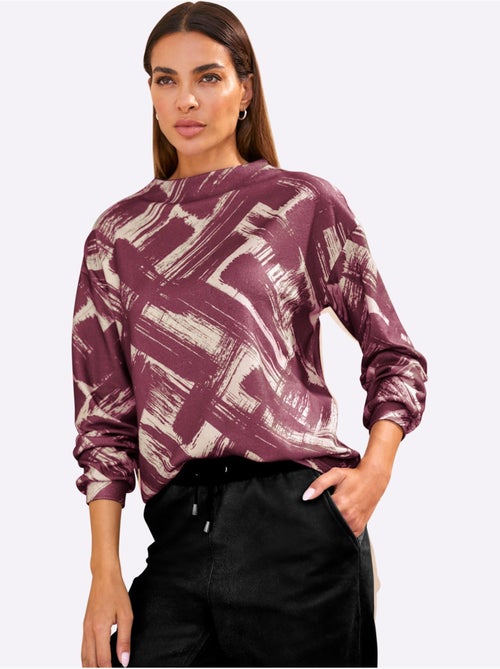 T-shirt à Manches Longues Motif Imprimé Exclusif - Taille Standard - Helline - Kiabi T-shirt à Manches Longues Motif Imprimé Exclusif - Taille Standard - Helline - Kiabi