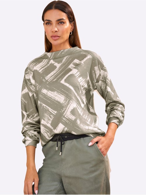 T-shirt à Manches Longues Motif Imprimé Exclusif - Taille Standard - Helline - Kiabi T-shirt à Manches Longues Motif Imprimé Exclusif - Taille Standard - Helline - Kiabi