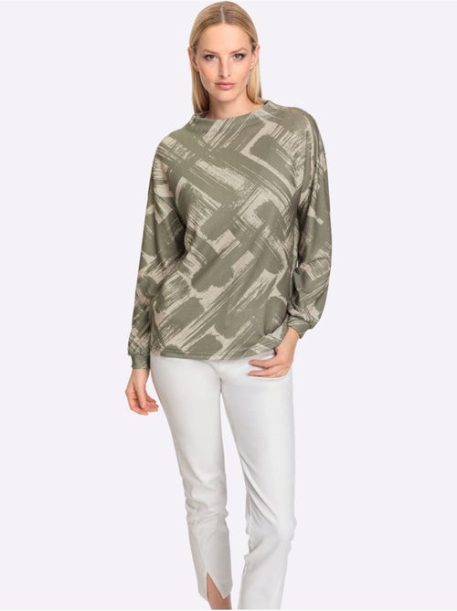 T-shirt à Manches Longues Motif Imprimé Exclusif - Taille Standard - Helline - Kiabi T-shirt à Manches Longues Motif Imprimé Exclusif - Taille Standard - Helline - Kiabi
