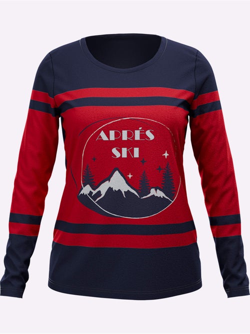 T-shirt à Manches Longues Motif Sportif - Taille Standard - Helline - Kiabi T-shirt à Manches Longues Motif Sportif - Taille Standard - Helline - Kiabi
