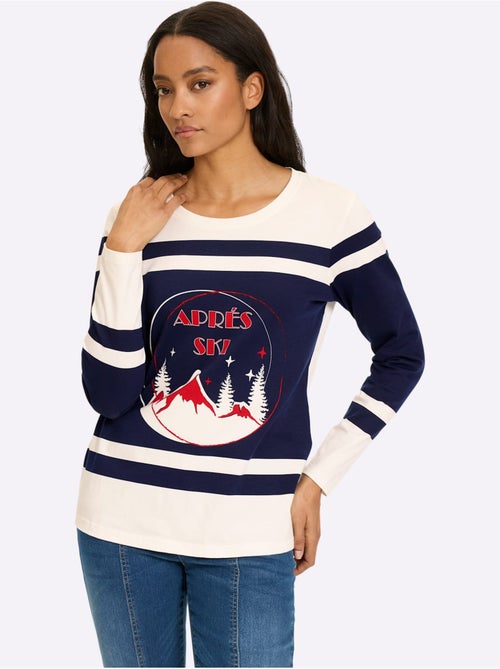 T-shirt à Manches Longues Motif Sportif - Taille Standard - Helline - Kiabi T-shirt à Manches Longues Motif Sportif - Taille Standard - Helline - Kiabi