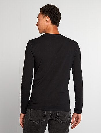 Lot De 2 Tops Manches Longues TU Noir/gris - Taille M, Occasion Très Bon état