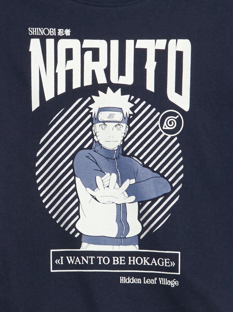 T-shirt à manches longues 'Naruto' Bleu - Kiabi