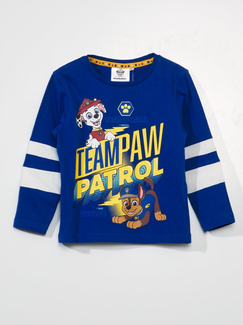 T-shirt à manches longues 'Pat'Patrouille' bleu - Kiabi
