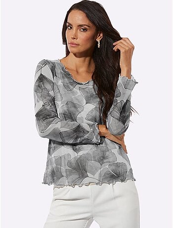 T-shirt à Manches Longues Polyester Recyclé - Taille Standard - Helline
