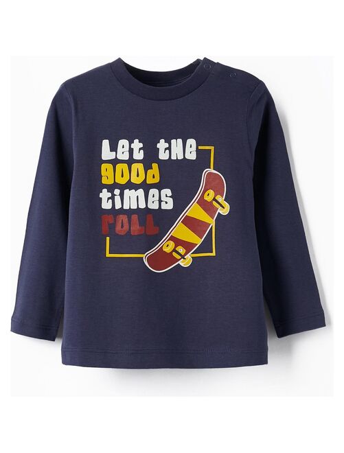T-shirt à manches longues pour bébé garçon 'Skate' manches longues Skater's’ Dictionary - Kiabi