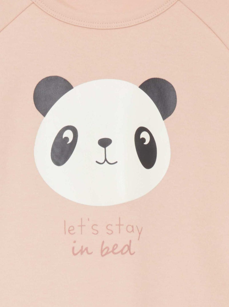 T-shirt à manches longues pressionnées - So Easy Rose - Kiabi